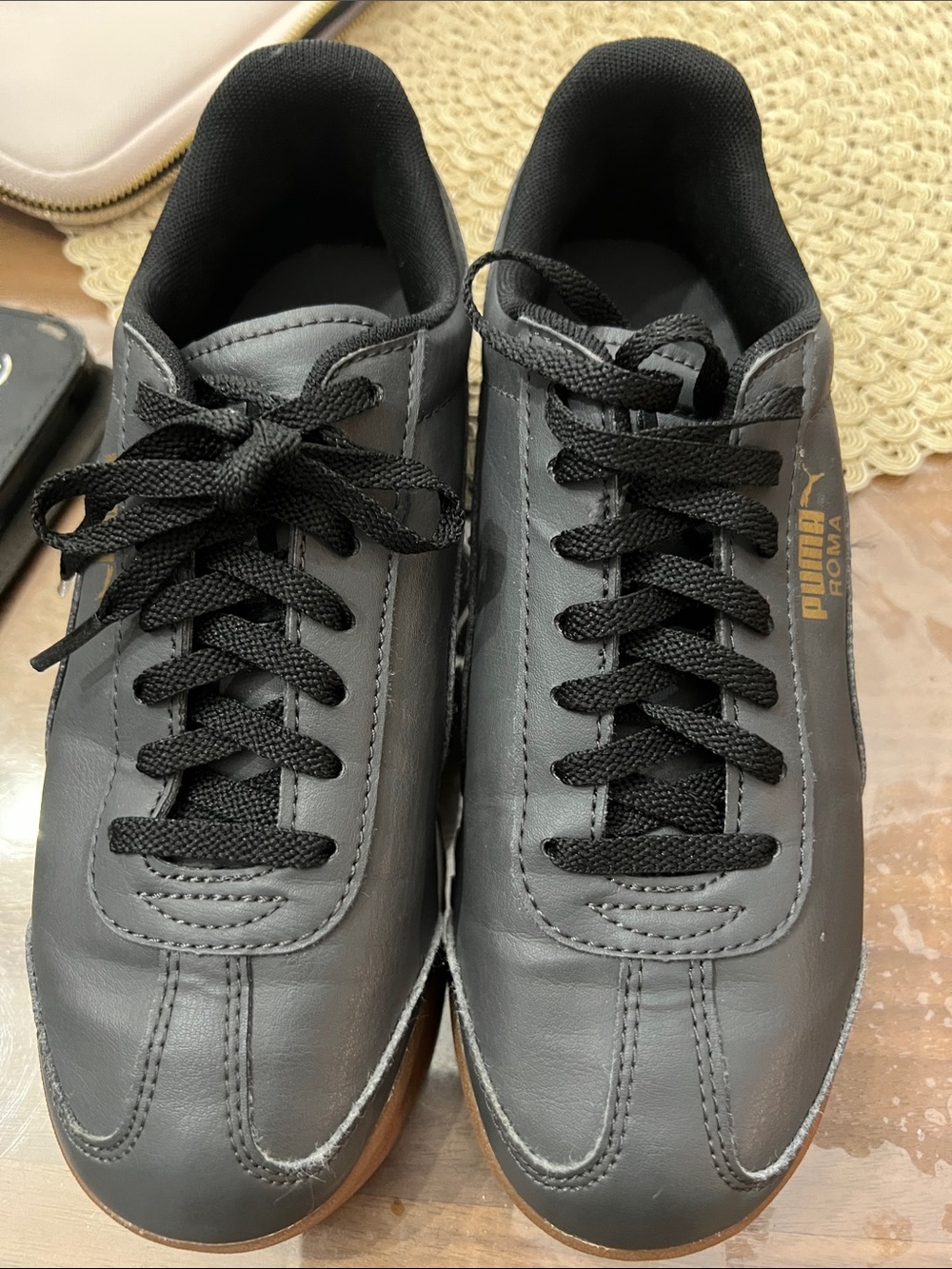 Puma Men’s Sneakers in Gray with Black Laces